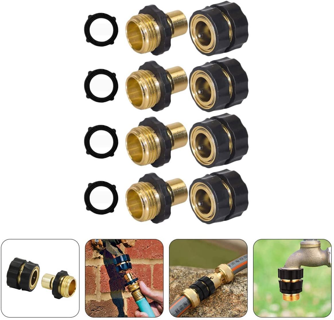 20 set connettore per tubo da giardino da giardino tubo da giardino adattatore per tubo a connessione rapida adattatore per tubo a connessione rapida, 3/