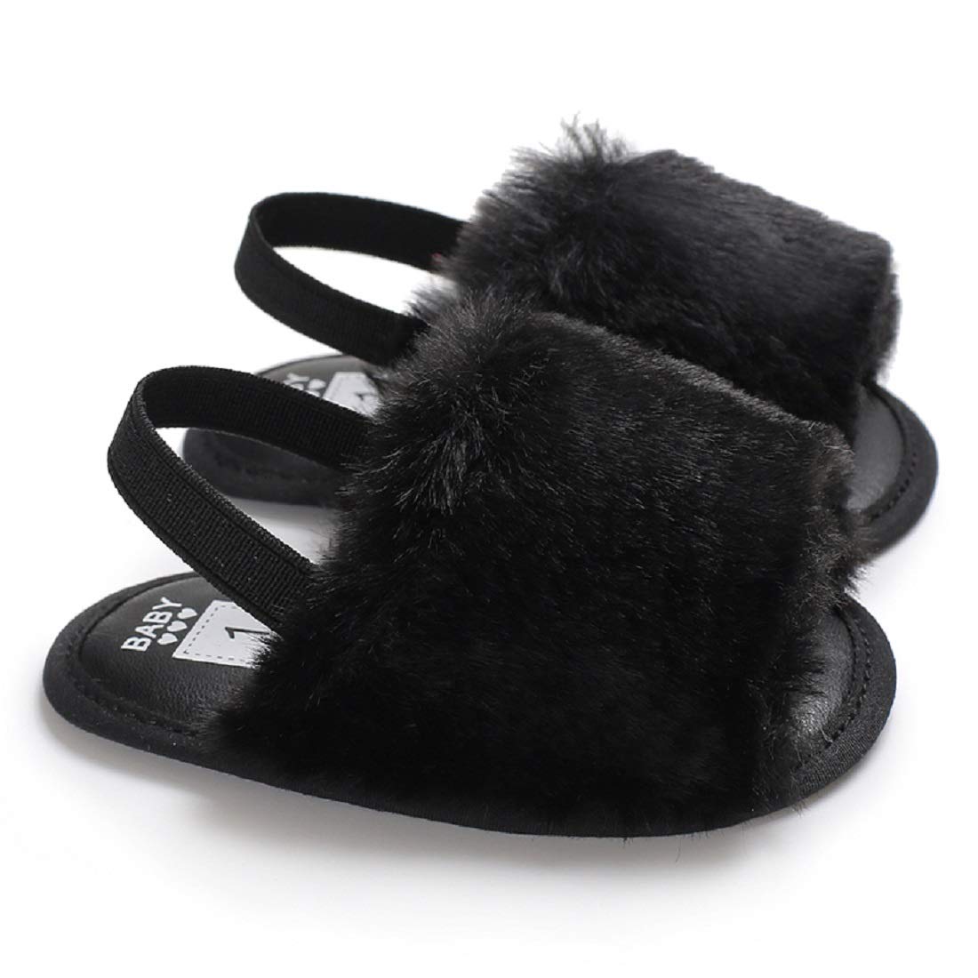 baby fur sandals