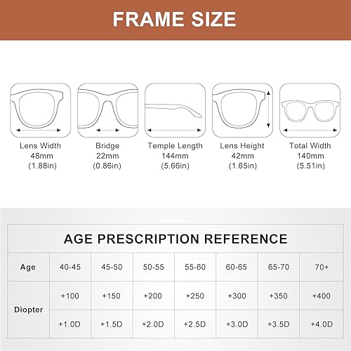 Miniatura 7 de OuShiun Lentes de lectura fotocromáticos progresivos multienfoque con bloqueo de luz azul para computadora para mujer