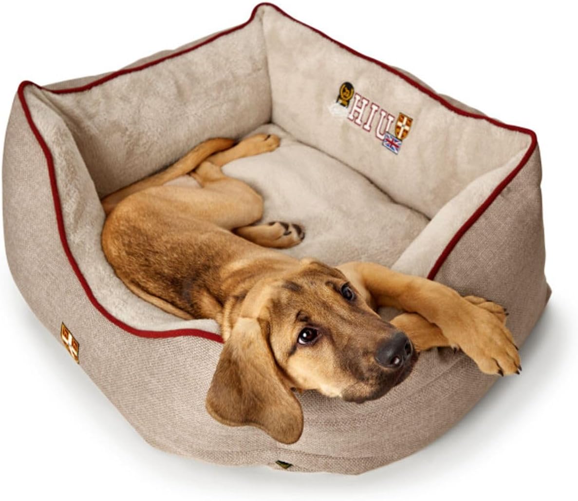 HUNTER Dog Sofa University, Medium, 80 x 60 cm, Tan/Brown