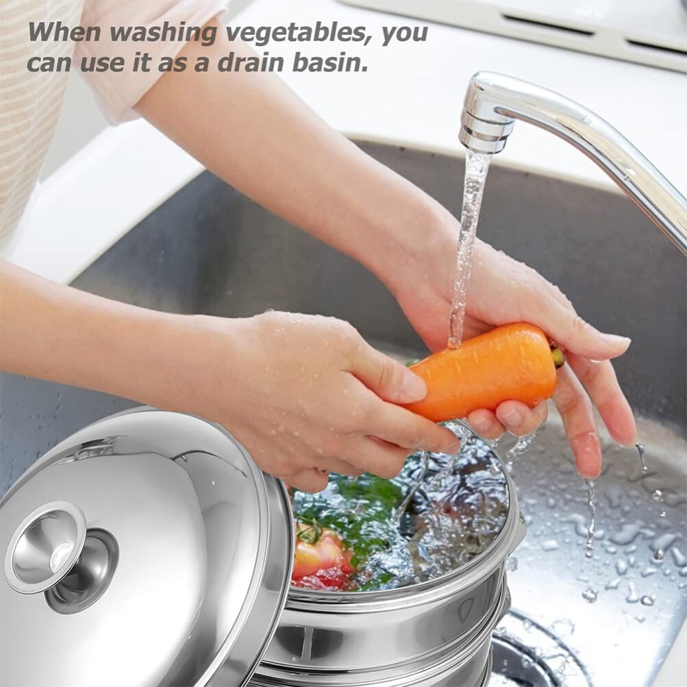 Cestello per Cottura a Vapore in Acciaio Inox, Set 1 Pezzo