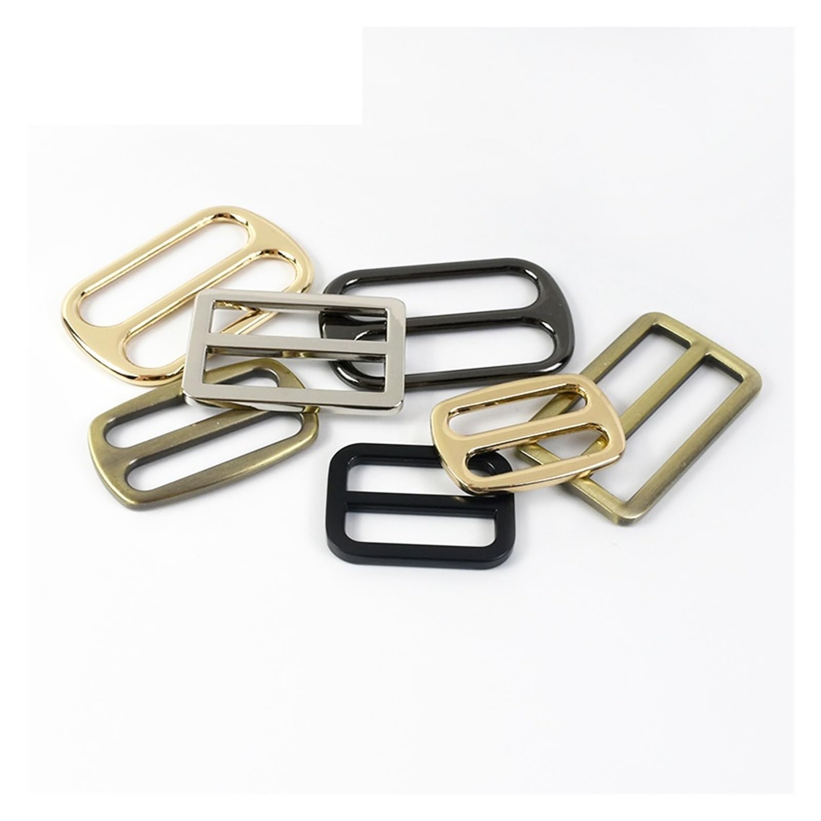 Fibbia in Metallo 10/20 pz 25-50mm fibbie in metallo for cinghia for tessitura Tri Glide cursore chiusura cintura regolatore fibbia accessori Hardware fai da te