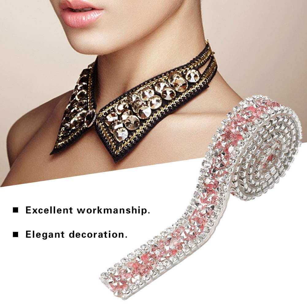 1yard 15mm Diamond Mesh Wrap Roll Sparkle Crystal