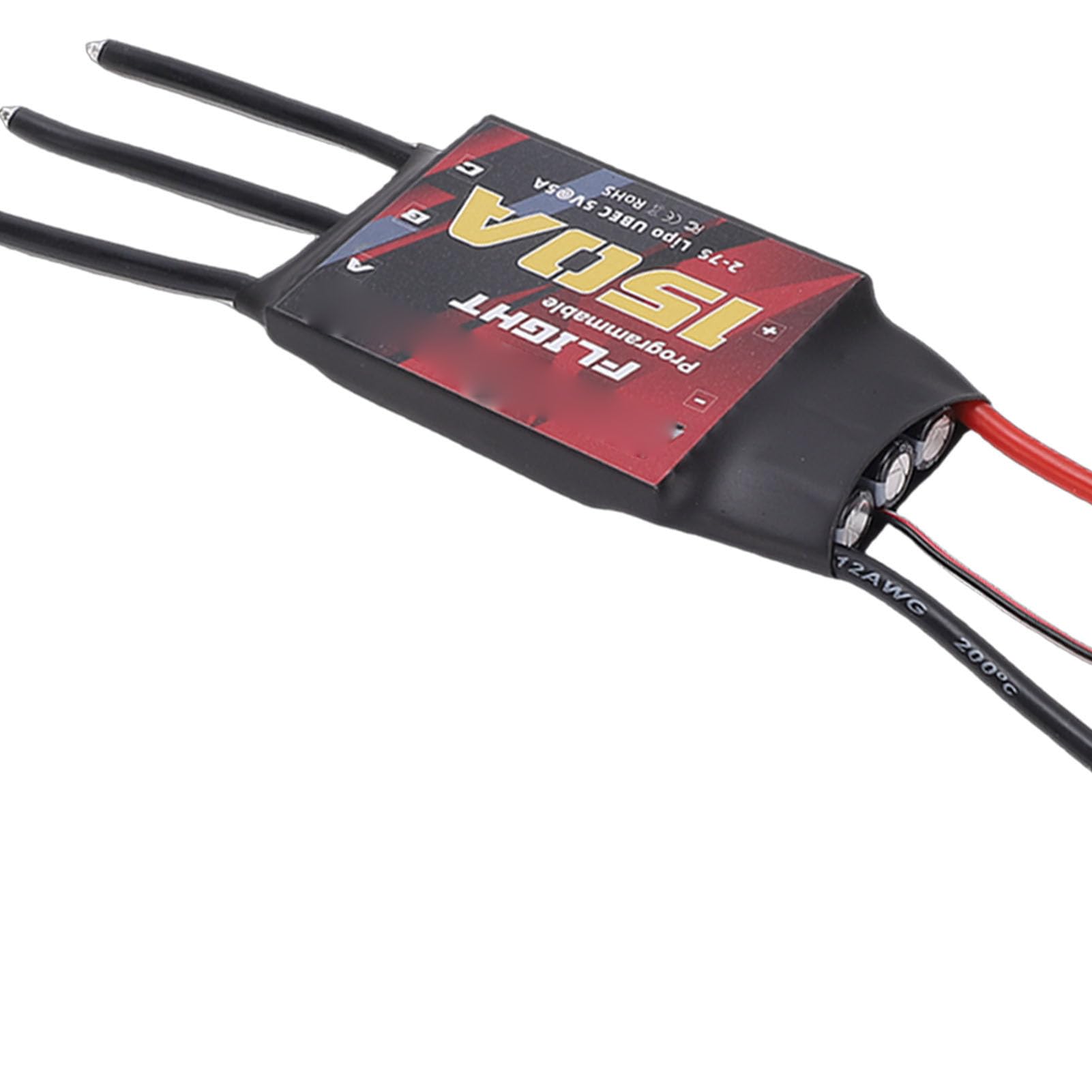 Drone ESC 150A, Stabilny, Bezpieczny, Bezszczotkowy Elektryczny Regulator Prędkości do Wielowirnikowego Quadcoptera ze Stałym Skrzydłem, z Zabezpieczeniem Przed Przegrzaniem i