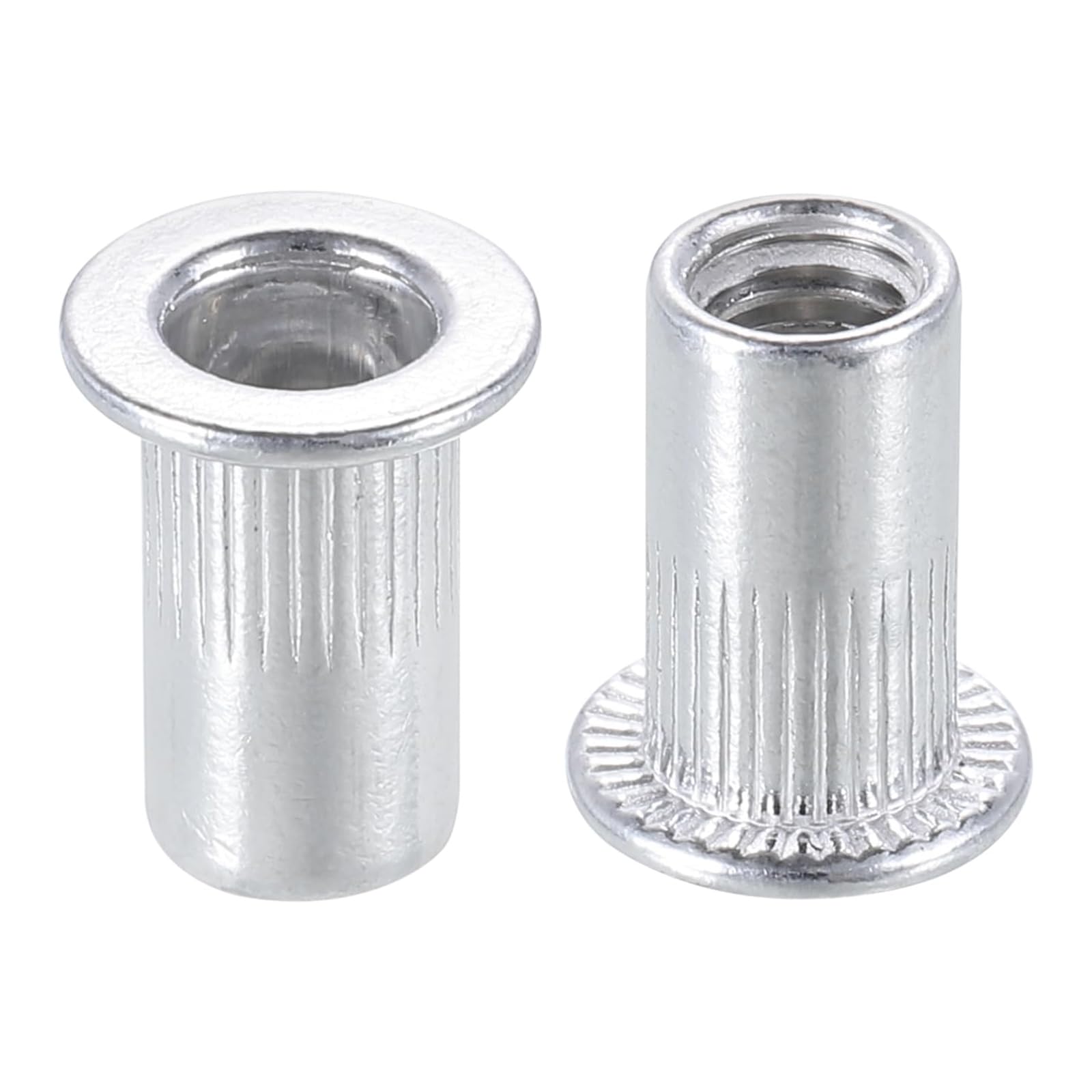 TA-VIGOR M5 Rivet Nuts Aluminium Alloy Flat Head Knurled Rivnut 40pc