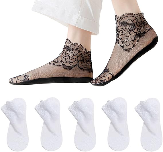 Amazon Co Jp 5足 セット くつした レディース くるぶし 夏用レディース靴下 くつ下 ストッキングソックス フットカバー 脱げない レース ソックス レースソックス 靴下 レディースくつした 綿 黒 白 トランスペアレント 夏 抗菌 服 ファッション小物 Amazon Co Jp 5足 セット くつした レディース くるぶし 夏用レディース靴下 くつ下 ストッキングソックス フットカバー 脱げない レース ソックス レースソックス 靴下 レディースくつした 綿 黒 白 トランスペアレント 夏 抗菌 服 ファッション小物