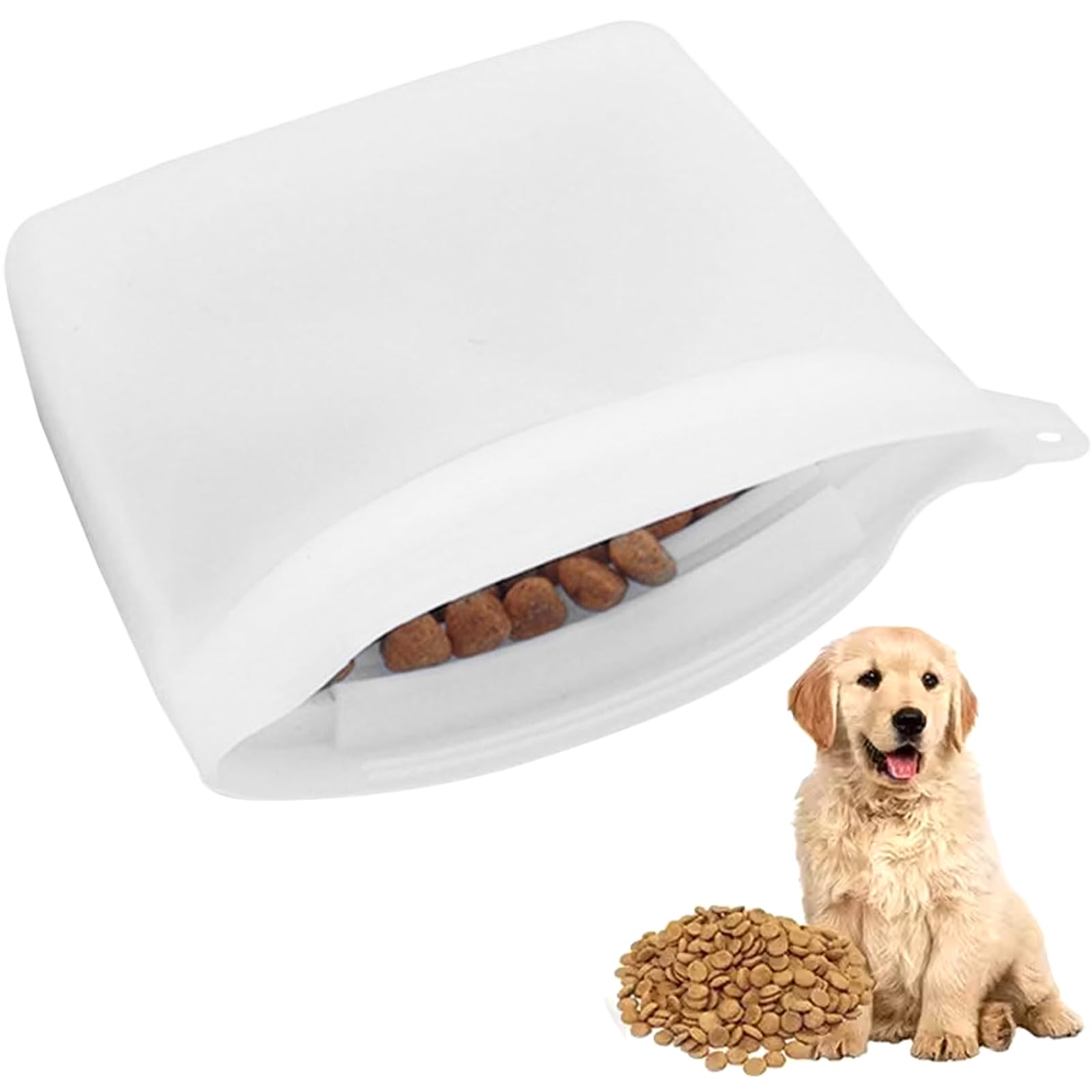 Heidouse Dog Treat Bag, Waterproof & Hangable Dog Treat Pouch, Sealed & Easy to Clean Silicone Bags for Home