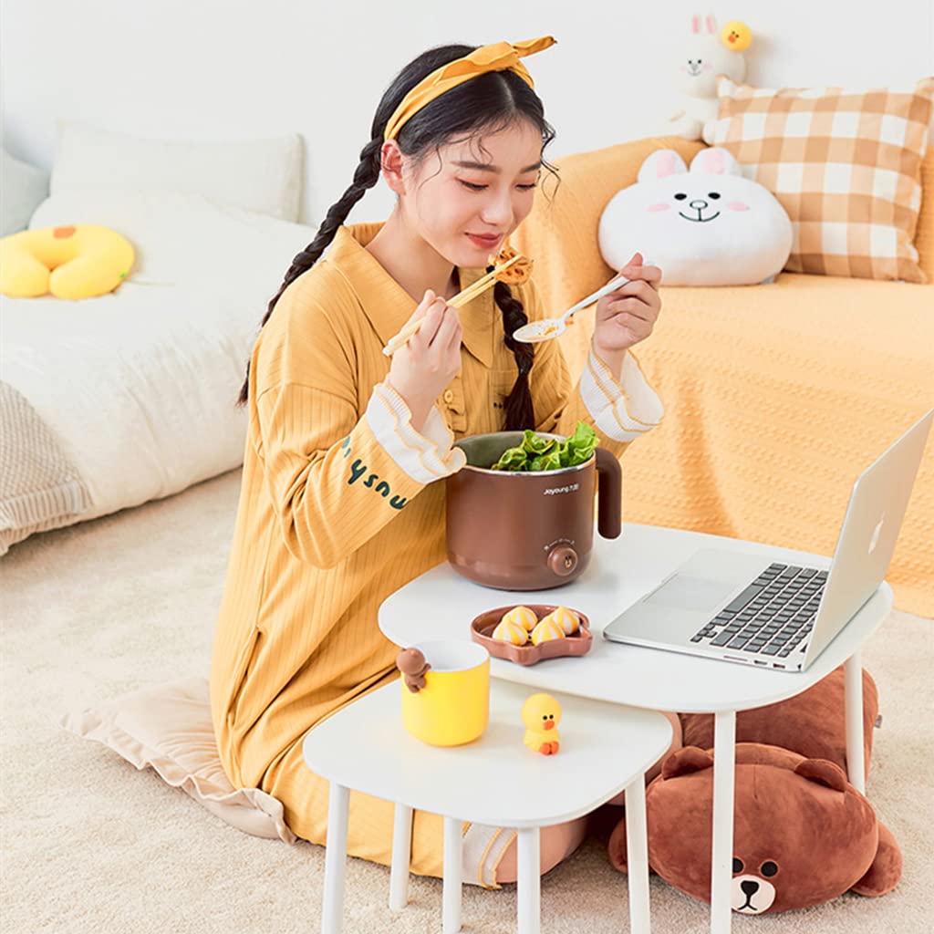 Ruchome, Mini elektryczny multicooker przenośny garnek do gotowania ryżu Hotpot żółty(Brown)