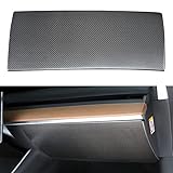 JSWAN Carbon Fiber Glove Box Protector Cover for Tesla Model 3/Y 2017-2023 Glove Box Anti Kick Pad I