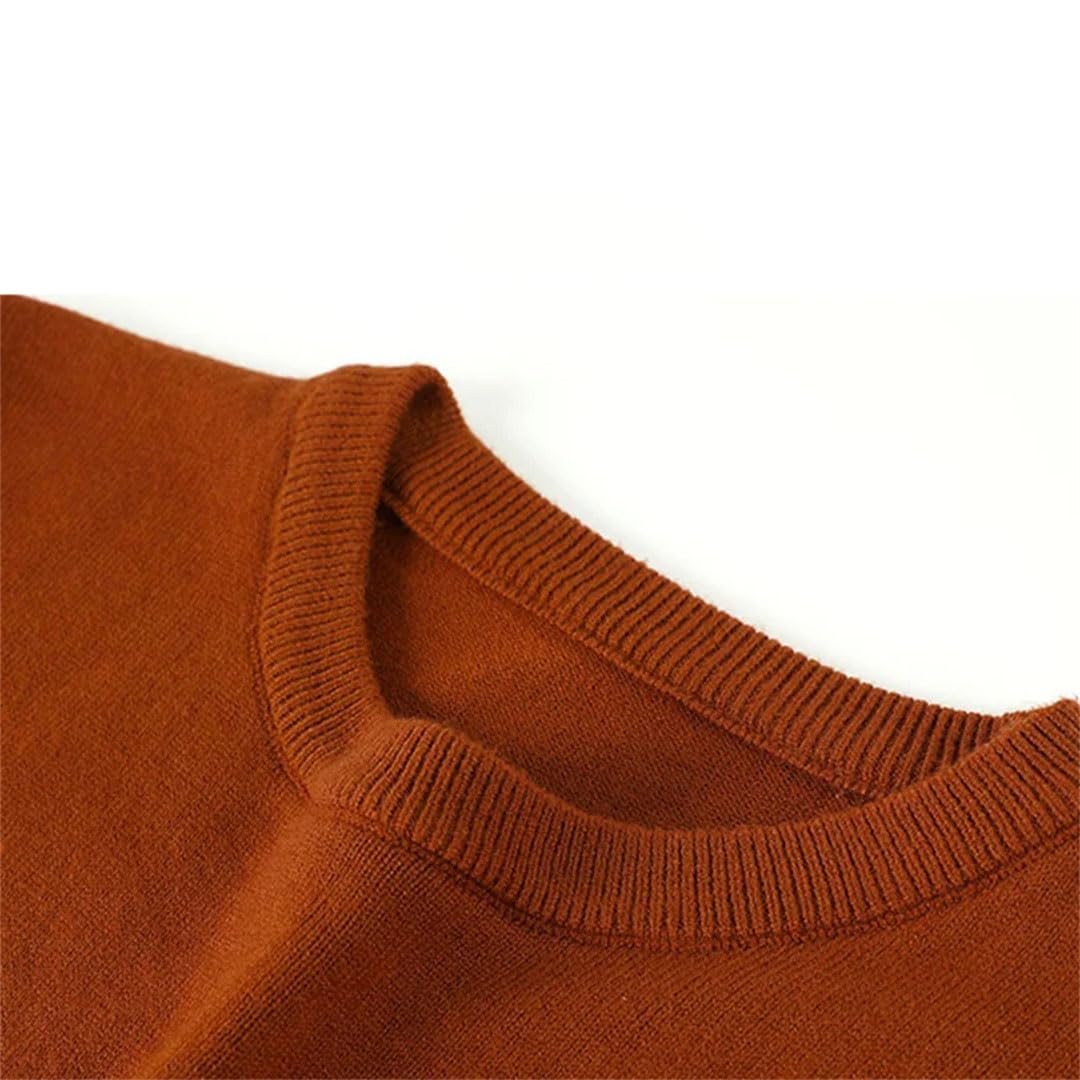 Maglioni classici da uomo con colletto rotondo pullover elegante termico a maniche lunghe maglione