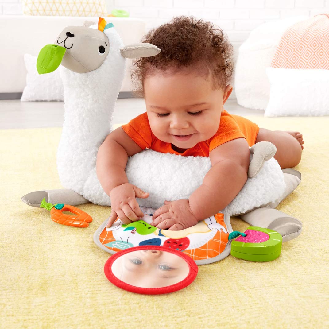 Fisher-Price- Morbido Lama Cresci con Me, Prima Infanzia Multiattività, Giocattolo per Neonati 0+Mesi, GHJ03