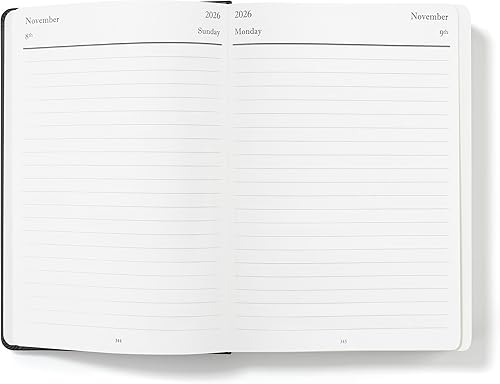 Miniatura 4 de Wykeham's Agenda diaria ejecutiva 2024 (negro, 8.5 x 5.5 pulgadas)