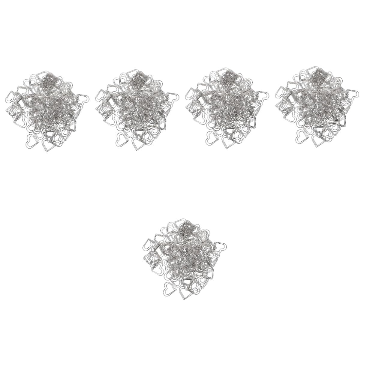 DOITOOL 5 Set Graffette Metallo Per Ufficio E Scuola Clip Decorative Per Documenti E Segnalibri Accessori Scrivania Creativi 100 Pezzi * 5
