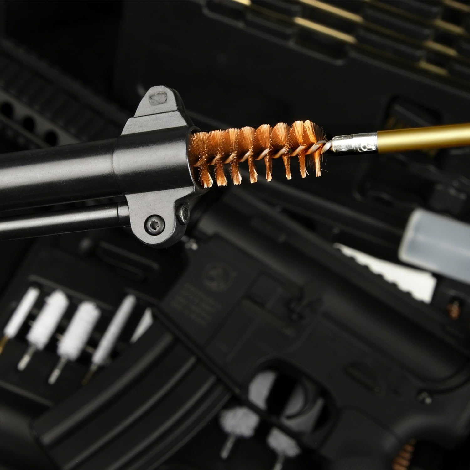 Universal Gun Cleaning Kit, Handgun Shotgun Rifle Cleaning Kits with Rods, Jags, Brass Brushes, Beginner-Friendly Pistol Cleaning Kit, with Carrying Case