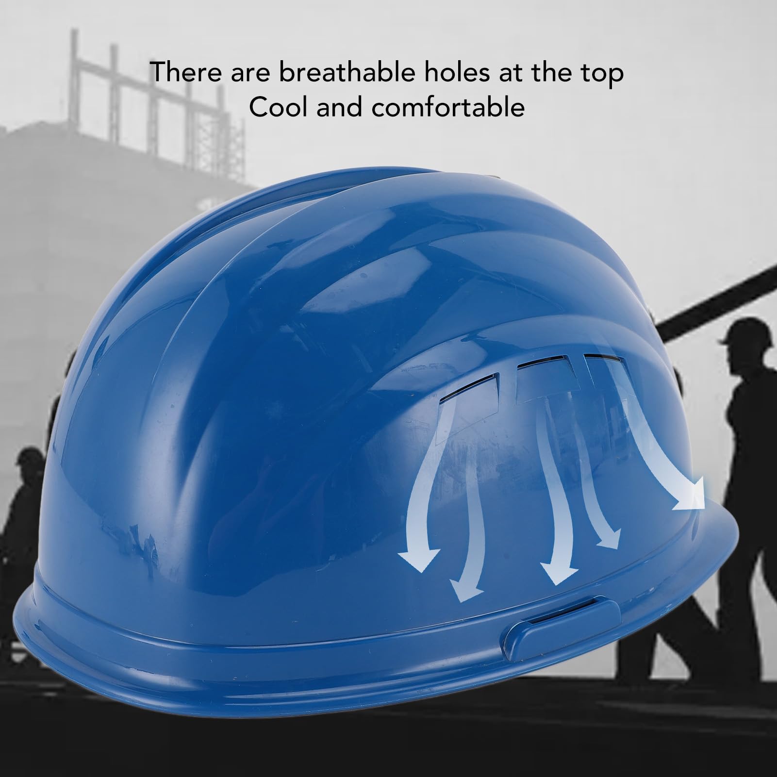 Casco de Seguridad con ventilación Solar con Ventiladores de refrigeración duales y Faro Integrado, Casco de ABS de Alto Impacto con conectividad Bluetooth y Exterior Resistente a