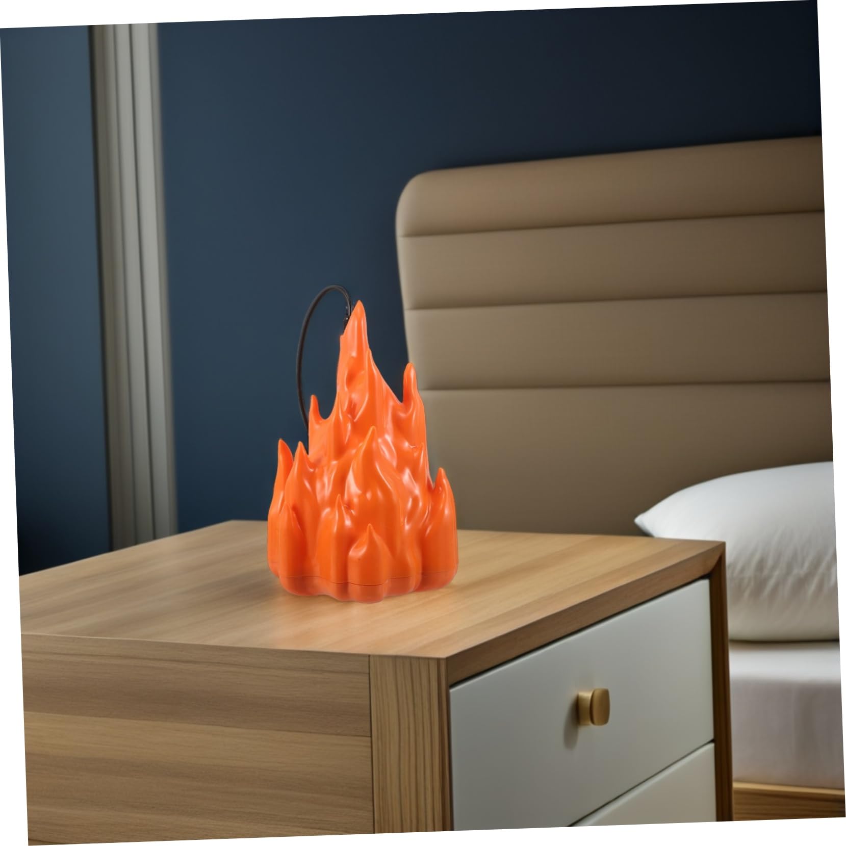 POPETPOP Lampada Effetto Fuoco LED Luce Tremolante Fiamma per Patio e Campeggio Decorativa per Stufa e Tavolo Facile Installazione