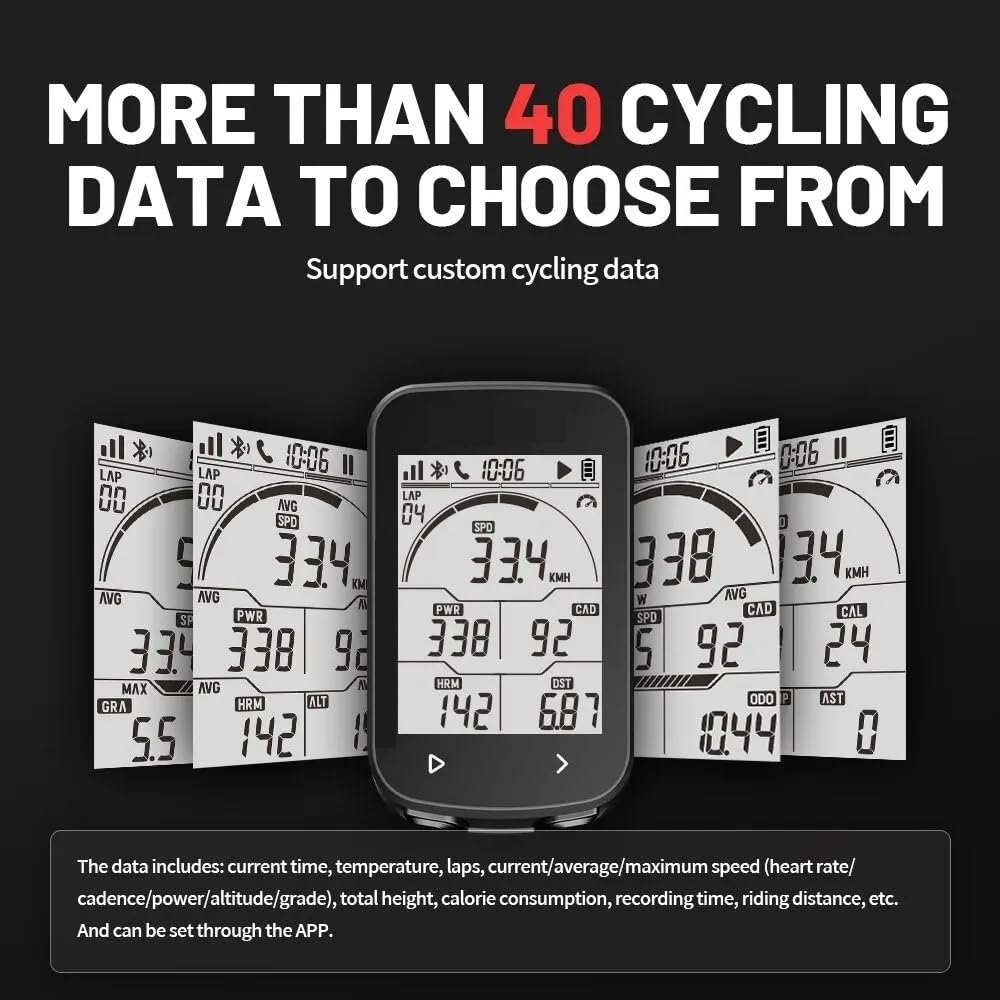 Komputer rowerowy GPS BSC100S Bezprzewodowy prędkościomierz rowerowy Cyfrowy stoper rowerowy Licznik rowerowy Licznik rowerowy