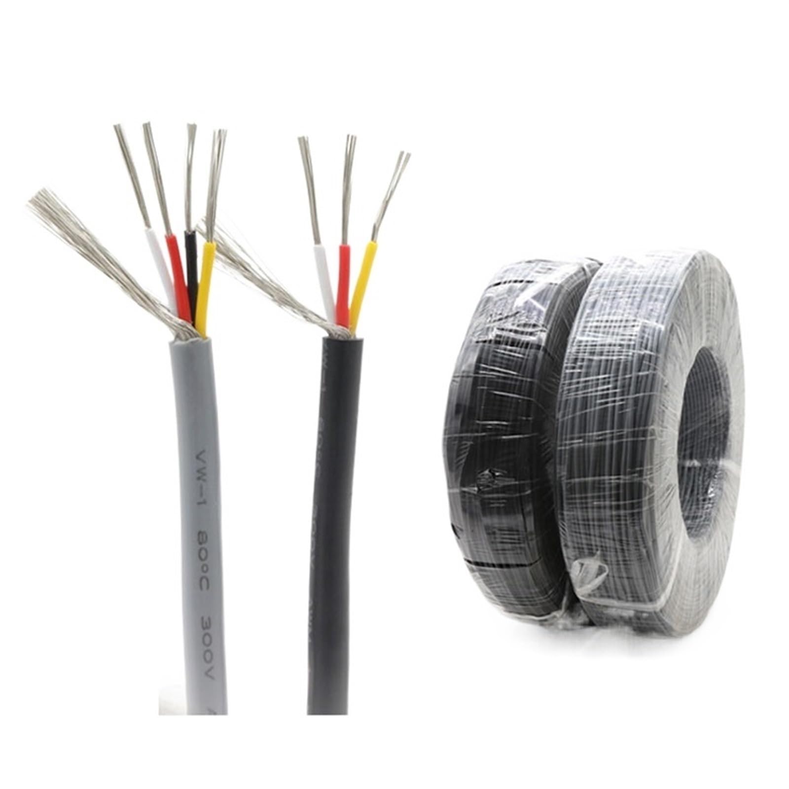 cavo schermato, Cavo di controllo for cuffie Trunking Solid 2-8 core 18-30 AWG 10 metri(8Cores,26 AWG x 10 meters)