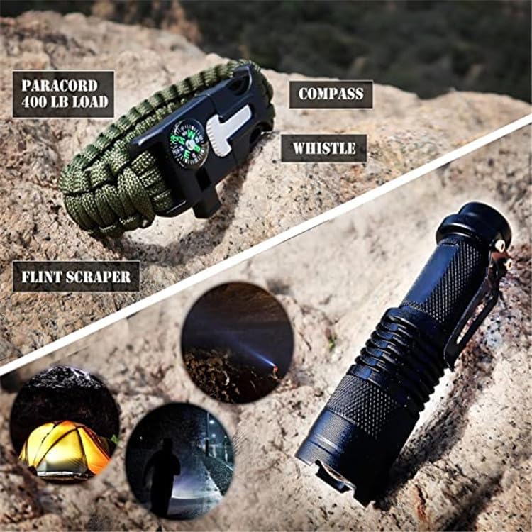 Miniatura 5 de 150+ Kit táctico de supervivencia y medicina Kit de primeros auxilios de emergencia Equipo de salida con kit de senderismo Molle Survival Desastre