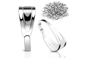 200 Pcs Pinch Bail Bulk Jewelry Making Supplies
