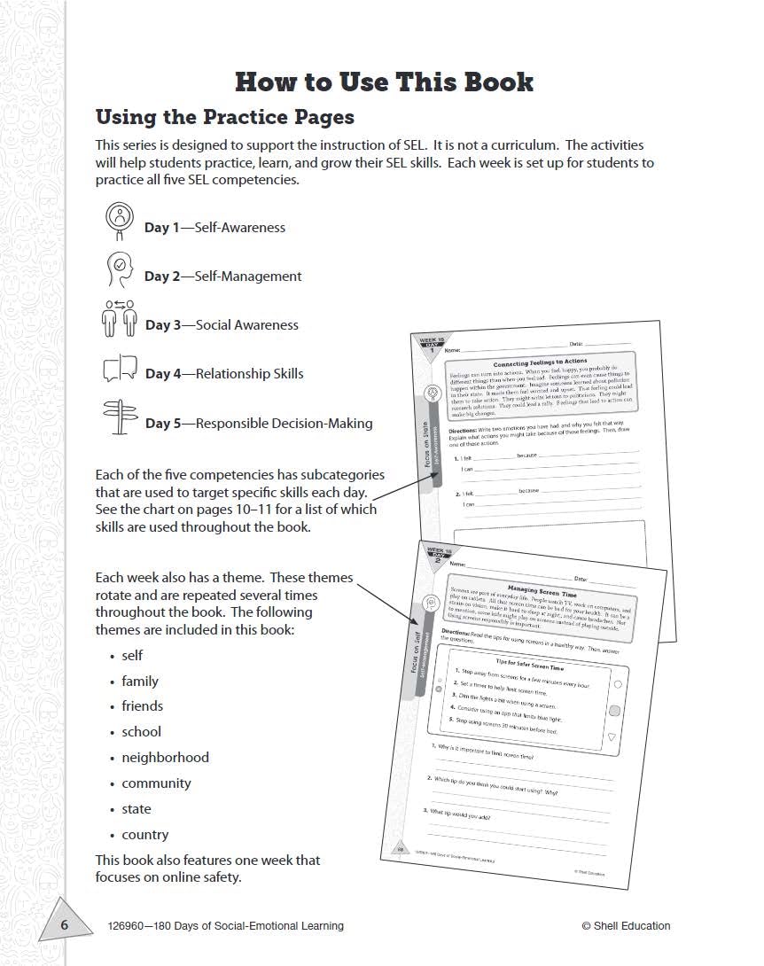180 Days: Social-Emotional Learning for 4th Grade Practice Workbook for Classroom and Home, Cool and Fun Practice Created by Teachers (180 Days of Practice) - Image 3