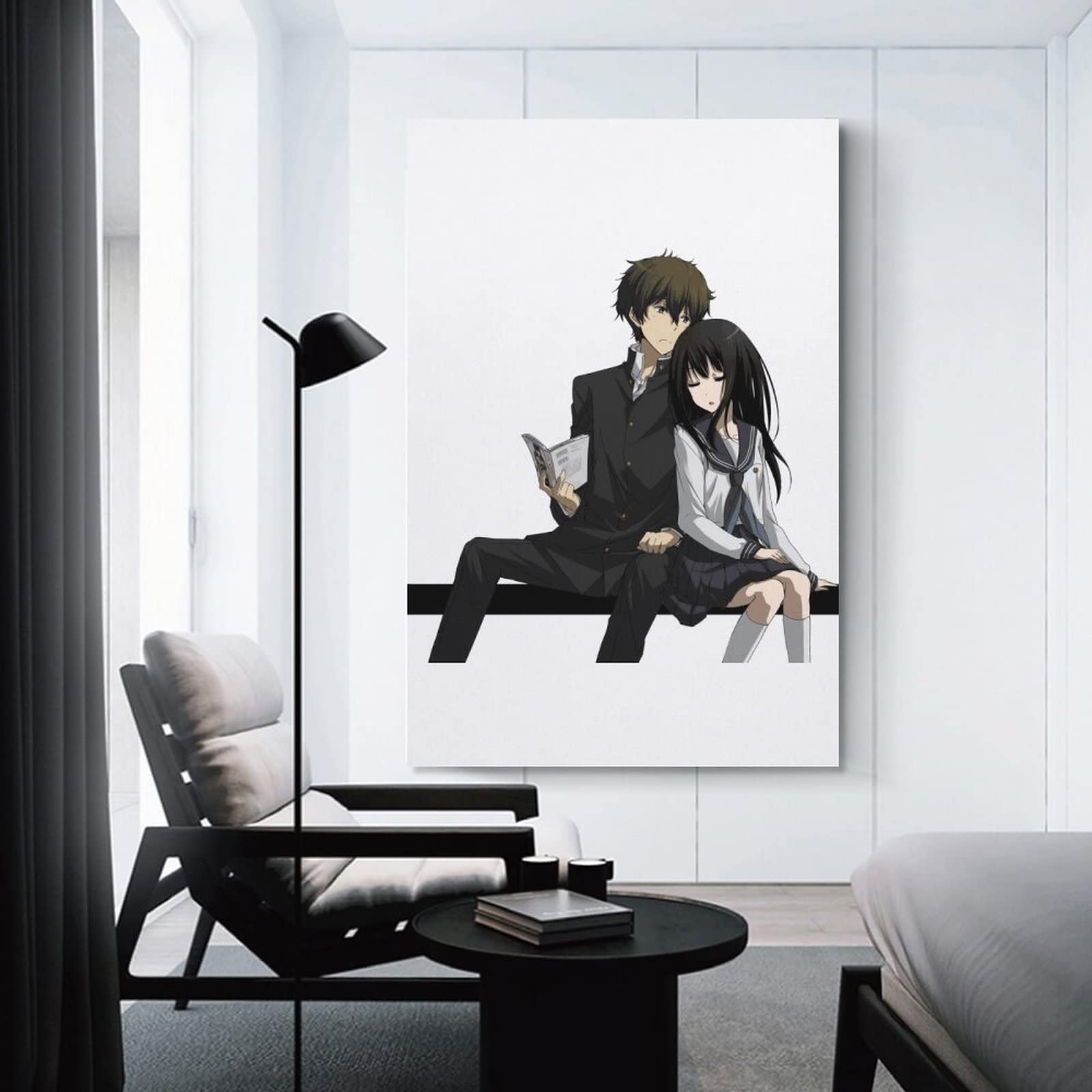 Amazon.co.jp: 絵画 折木奉太郎 千反田える 氷菓 ポスター アート