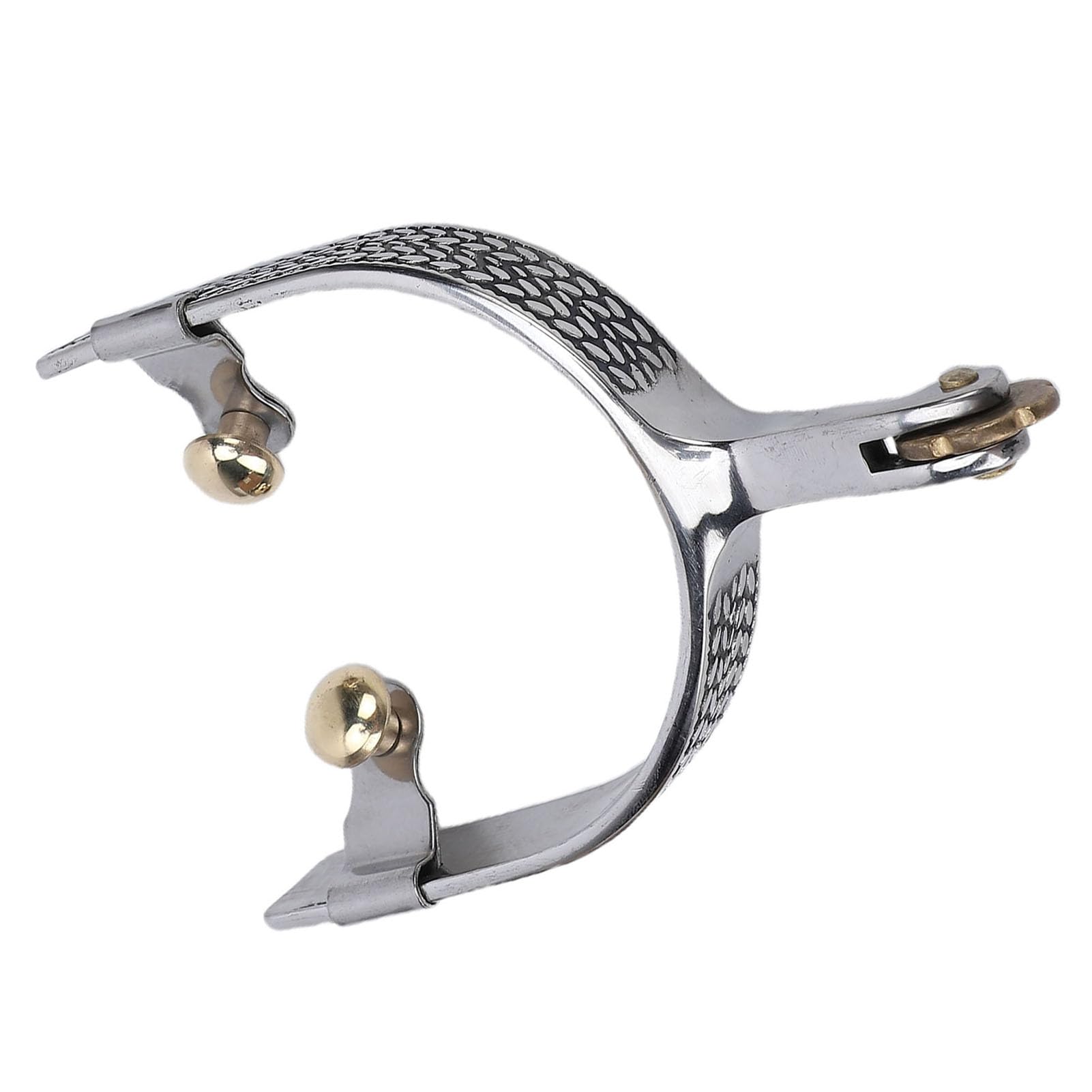 1 par de Espuelas de Caballo de Vaquero Occidental de Acero Inoxidable con Engranaje | Accesorios de equitación ecuestre para hombres, juego de engranajes de arranque para equitación occidental y uso de tachuelas