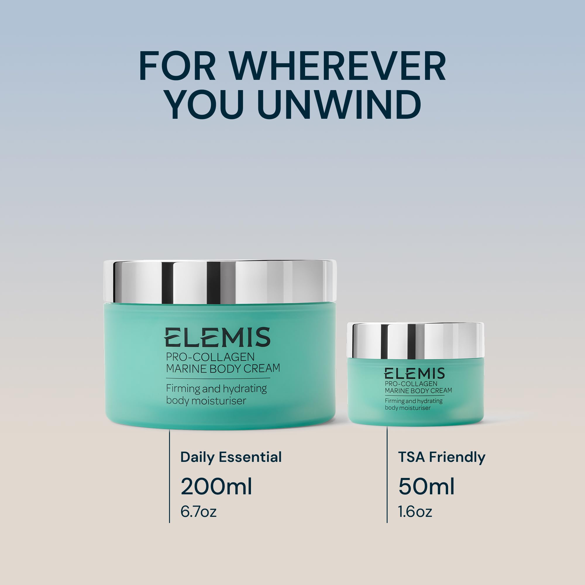ELEMIS Pro-Collagen Marine Body Cream & Body Cleansing Balm, Clinicamente Testata - Crema Corpo Rassodante Tonificante Idratante e Gel Doccia per Pelle Secca e Matura