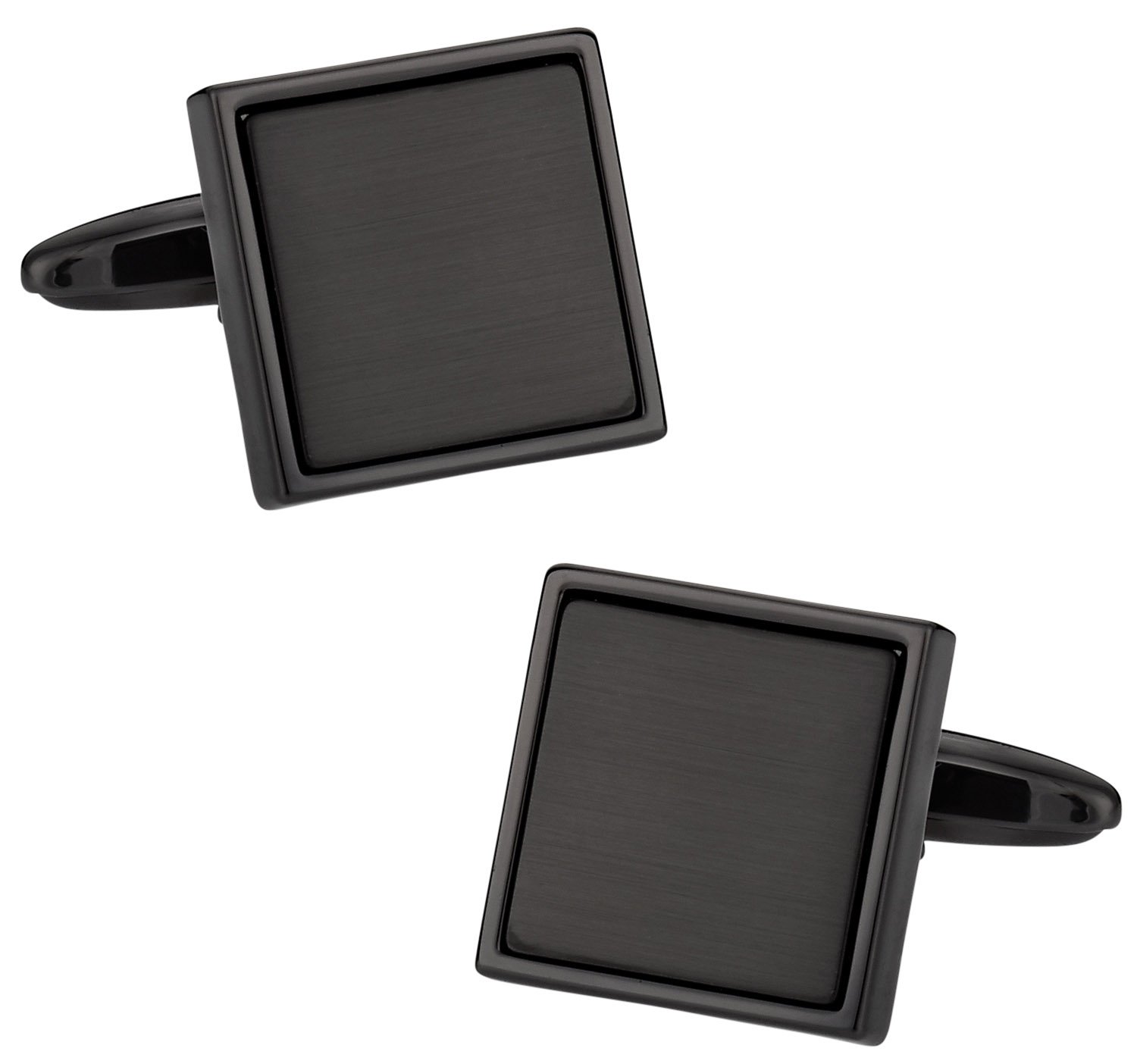 Gunmetal Blacked out gemelli da Cuff-Daddy