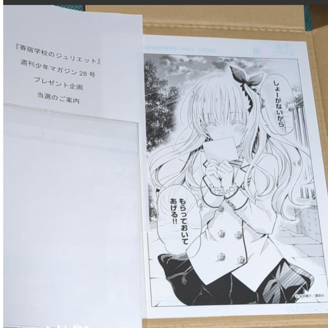 寄宿学校のジュリエット当選品複製原画