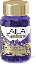 Laila DormiBene Integratore alimentare per il sonno a base di Herbal 5 Complex e Melatonina per favorire un rapido addormentamento. Confezione da 60 pastiglie gommose. Senza zuccheri.