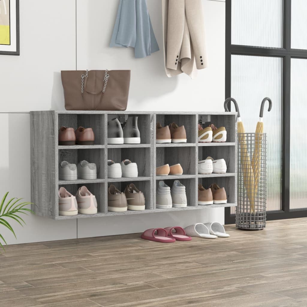 Générique Armoires à Chaussures 2 pcs Sonoma Gris 52,5x30x50 cm,Casiers & armoires de Rangement,24.3KG-820511