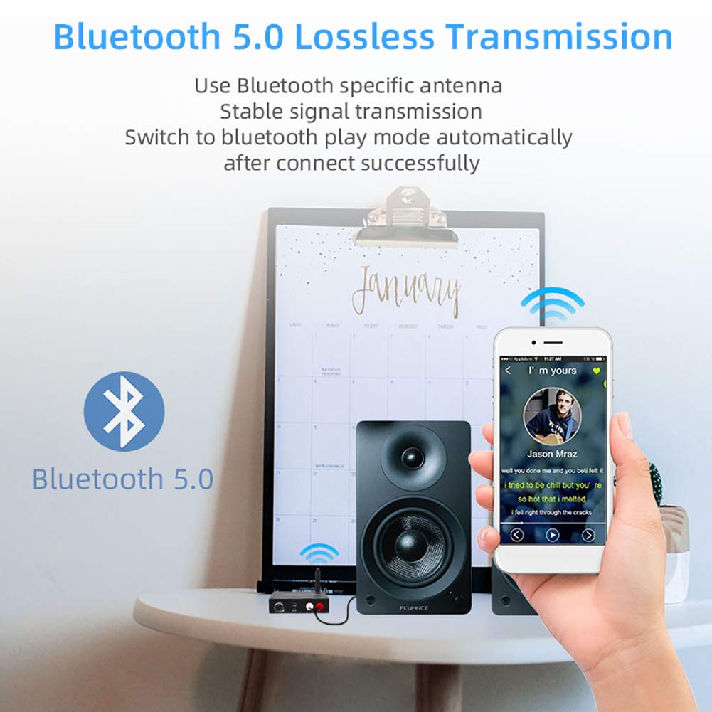 Convertisseur Audio numérique-analogique avec récepteur Bluetooth, 192 kHz, Conversion Optique coaxiale numérique SPDIF DAC vers RCA L/R, pour système de cinéma Maison PS4 HD DVD