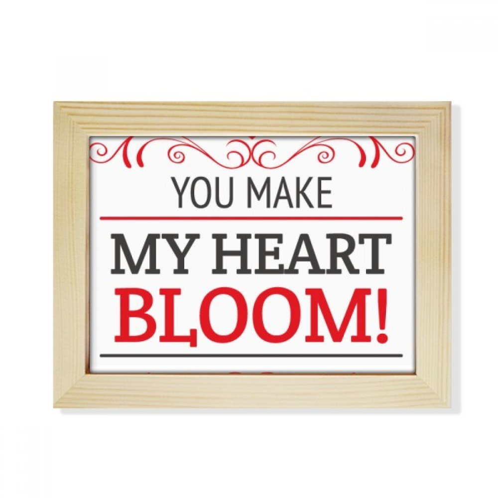 Marco de fotos de San Valentín en madera DIYthinker 6x8 pulgadas para un regalo romántico