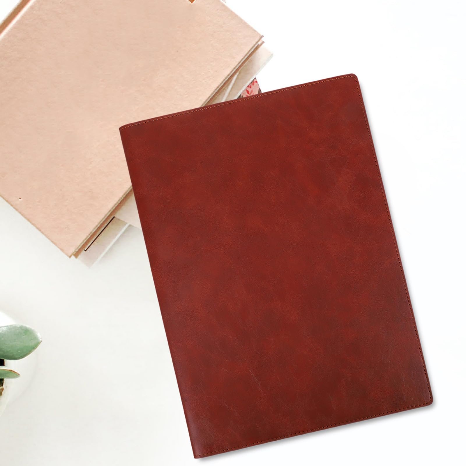 Gatuida Cartella Documenti Marrone in Pu Portablocco Portatile Design Multifunzionale per Ufficio e Studio Organizer Professionale A4