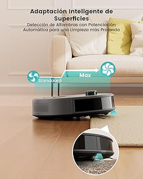 LEFANT M330 Pro Robot Aspirador y Fregasuelos con Mapeo 3 en 1, Navegación dToF, 5000Pa, Diámetro 28cm, Evitación de Obstáculos PSD 190°, App/Alexa/i Watch, Ideal para Pelo Mascotas y Alfombras, Gris3