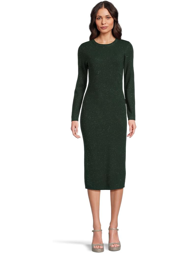 Olive Vince Camuto Lurex Dress