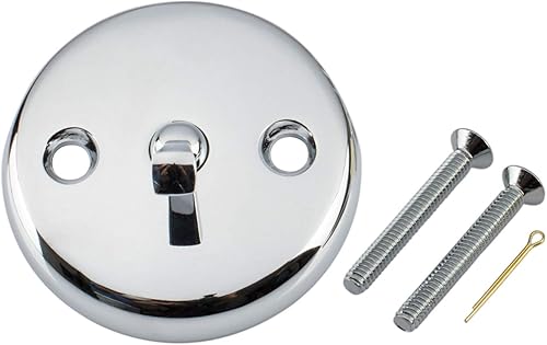 Miniatura 3 de Conjunto de enlace de drenaje de bañera con palanca de viaje y colador de Artiwell, acabado en forma de covacha, compatible con desagüe de palanca