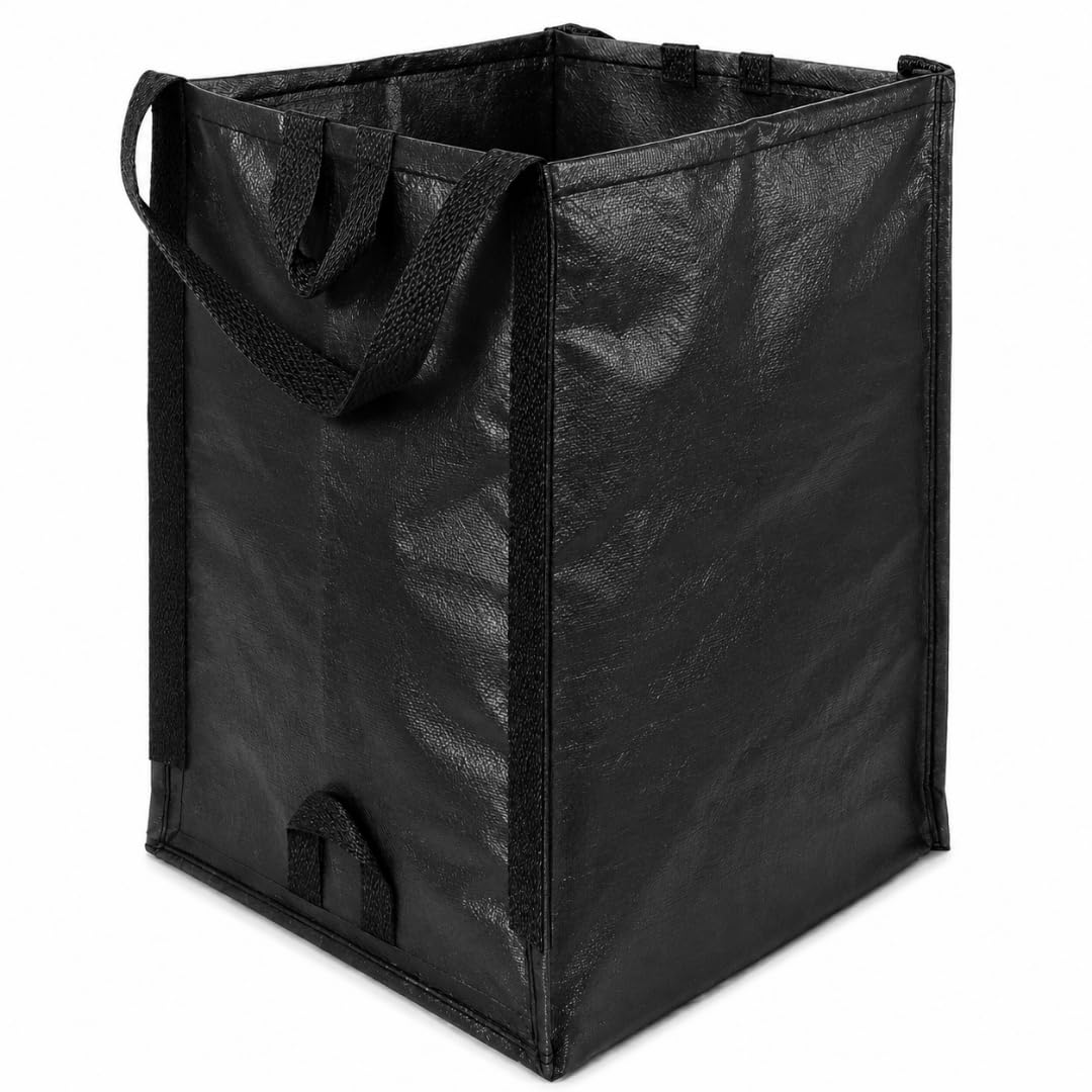 DURASACK Heavy Duty Home and Yard Bags, Black, 3 Pack