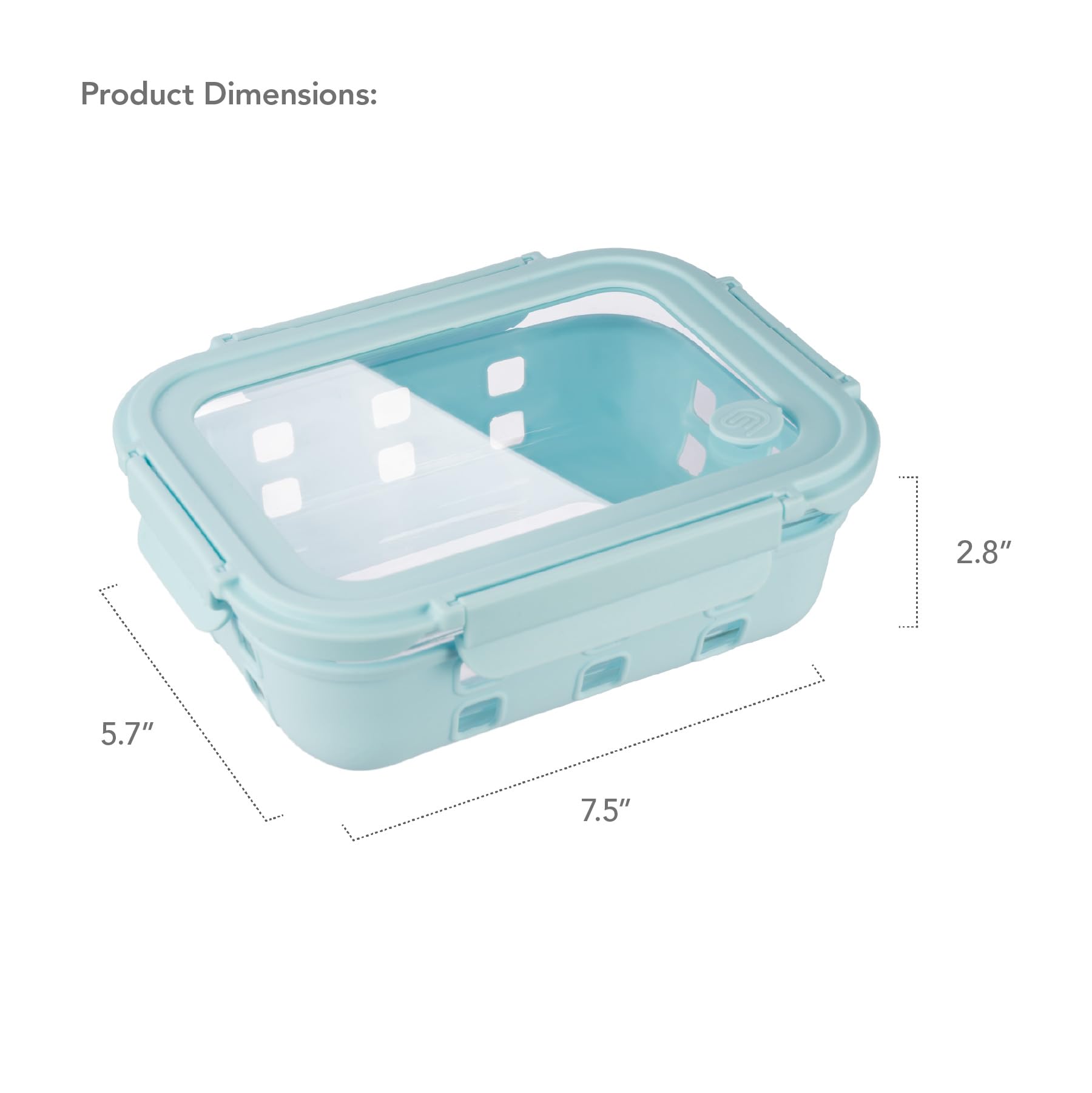 GENICOOK Contenitori per alimenti in vetro da 4,4 tazze, confezione da 5, ermetici, con coperchio in vetro temperato e manicotto antiscivolo, a prova di perdite, senza BPA, impilabili, per microonde