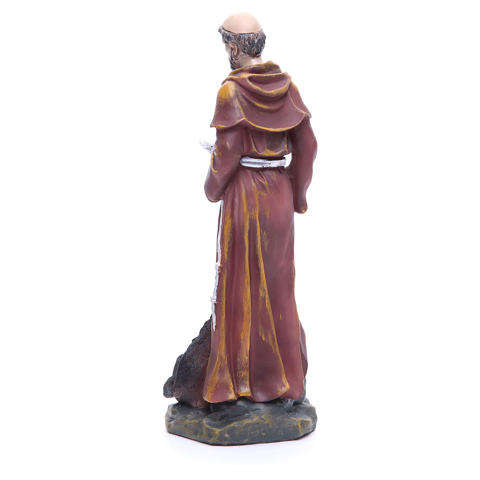 Holyart Statue in resina e PVC: Statua in resina San Francesco 30 cm