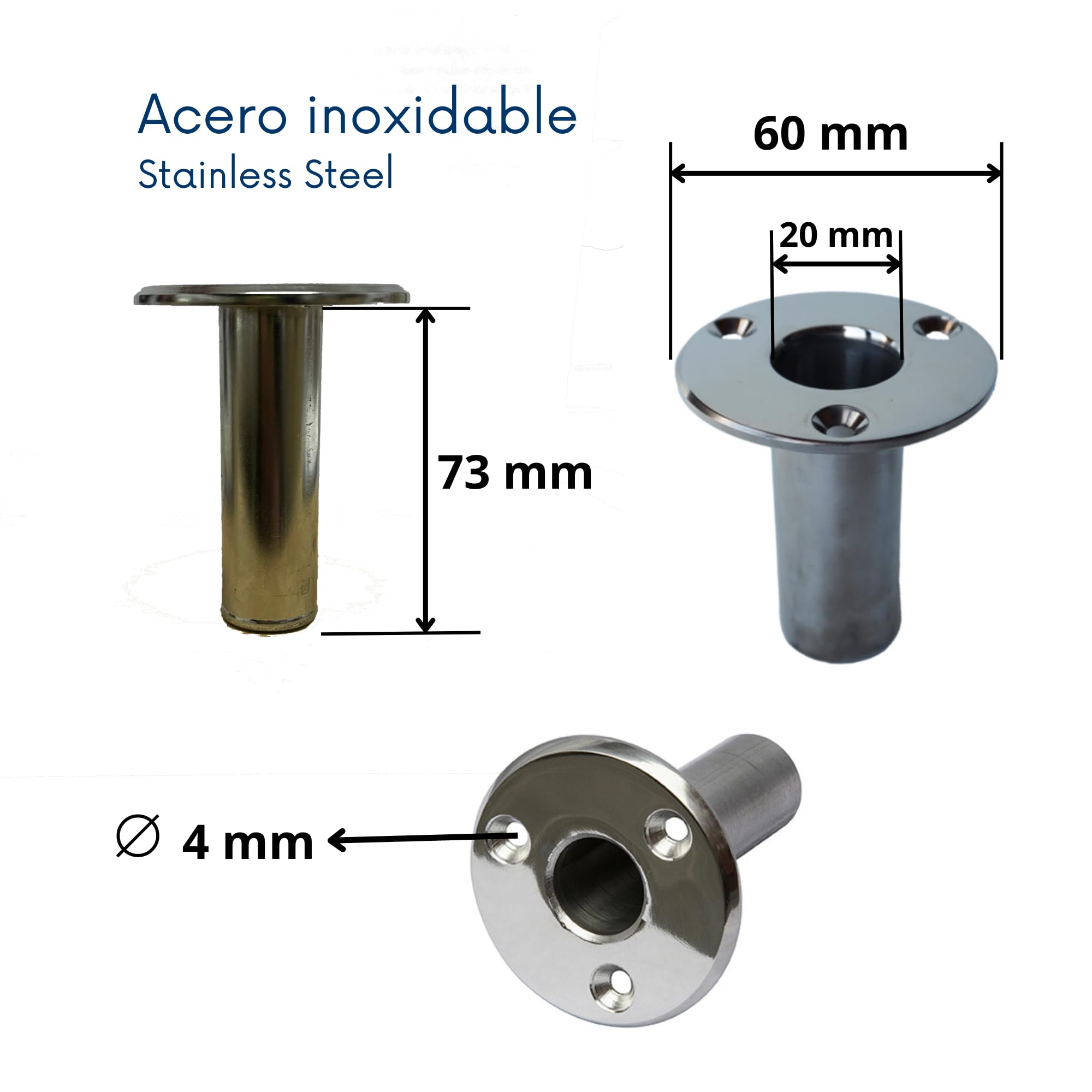 Pasarela de Aluminio para Barco Plegable en Tres tramos, 2 Metros de Longitud, con Ruedas.