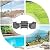 Tangkula 4 Pieces Patio Furniture Set, All Weather Outdoor Sectional Rattan Sofa Set with Cushions & Tempered Glass Table, Wicker Conversation Couch Set for Backyard Garden Poolside