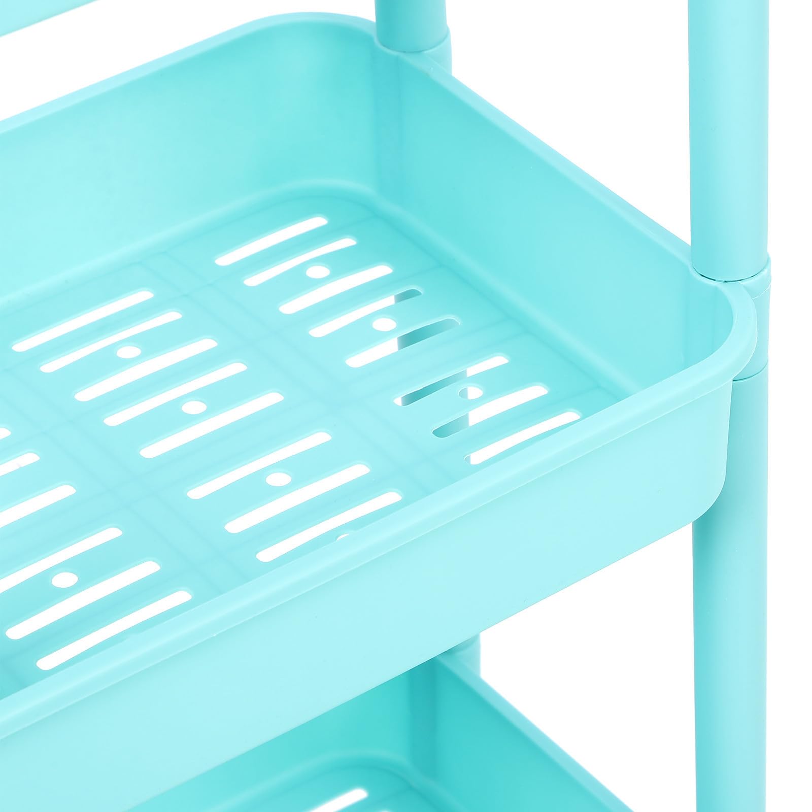 Carrito Organizador Ruedas de 3 Capas, Estante Multiusos de Plástico para Almacenamiento Fácil en Estudio y Hogar