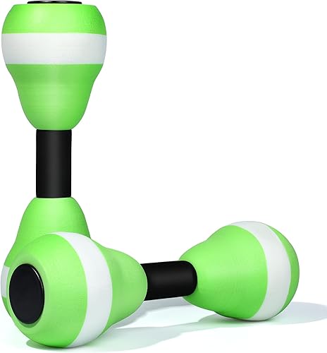 Miniatura 1 de VIDELLY 2 mancuernas de agua para ejercicio acuático, para piscina, fitness, ejercicio aeróbico acuático, mancuernas de espuma, resistencia para