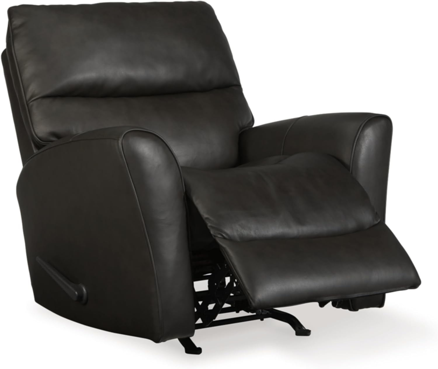 Contemporary 39'' Black Leather Recliner Chair