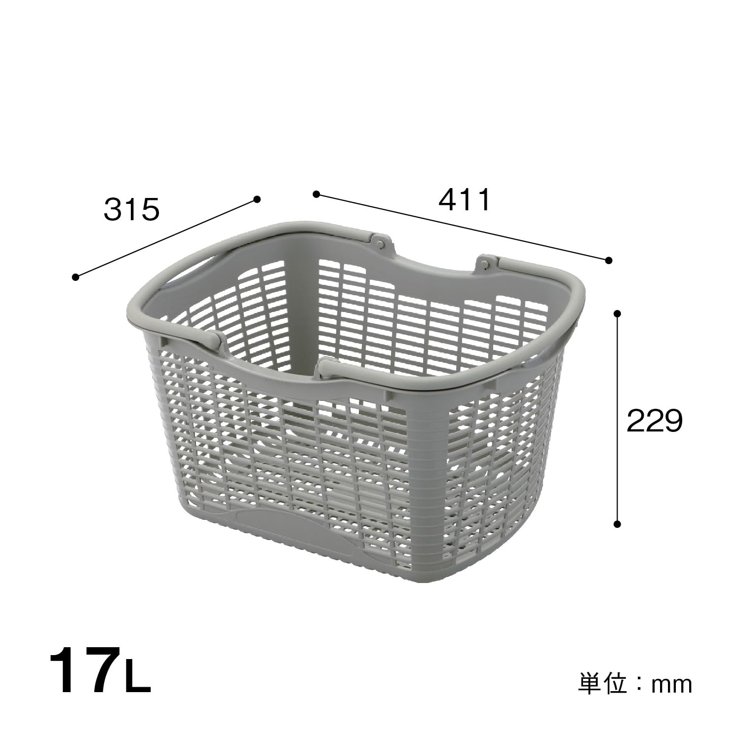 Amazon.co.jp: KAWAJUN (カワジュン) 買い物かご ［ 小(17ﾘｯﾄﾙ