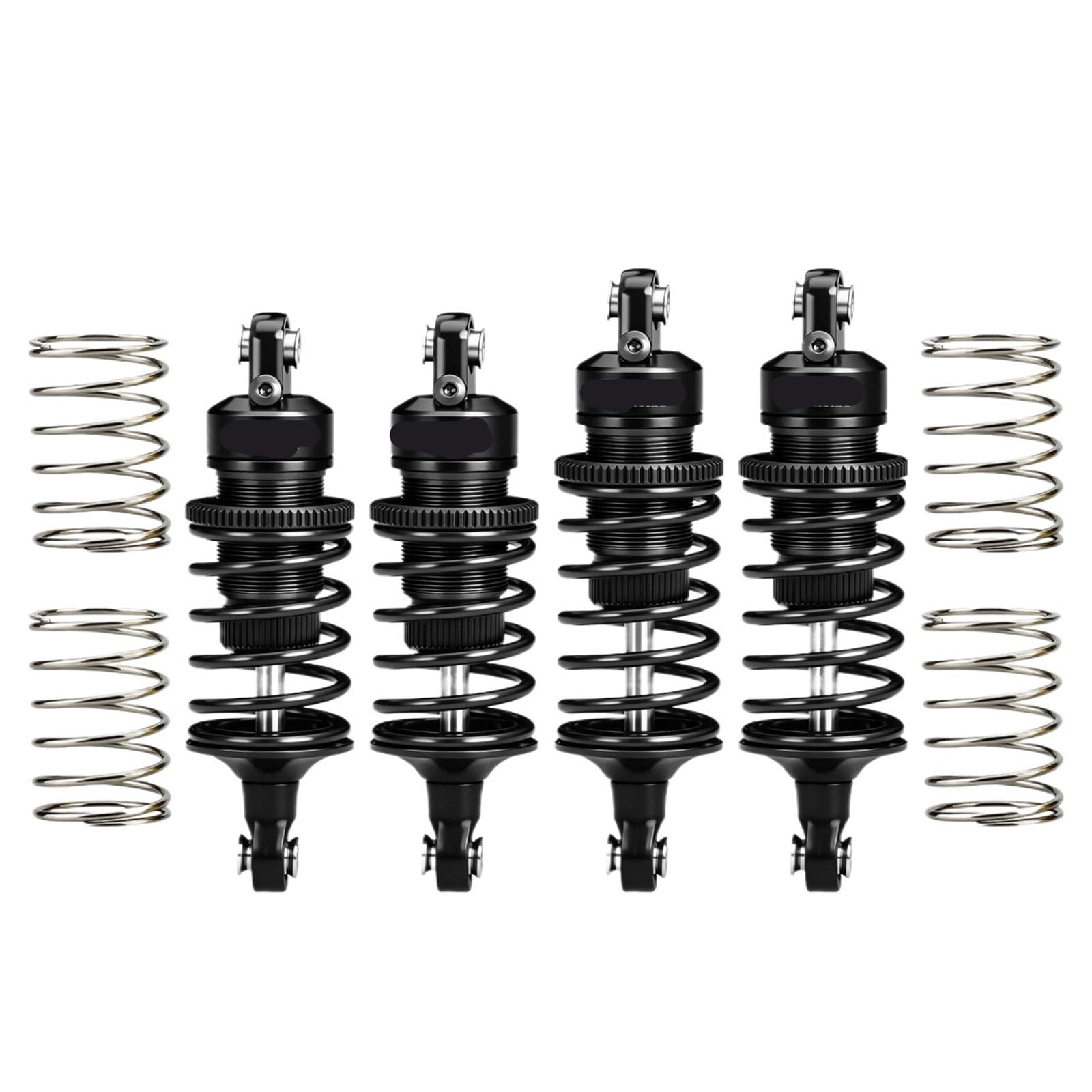 Ultra amortiguadores llenos de Aceite F&R de aleación for TR-AXXAS for Fo-rd GT 4-Tec Drift Ford Mustang(Schwarz)