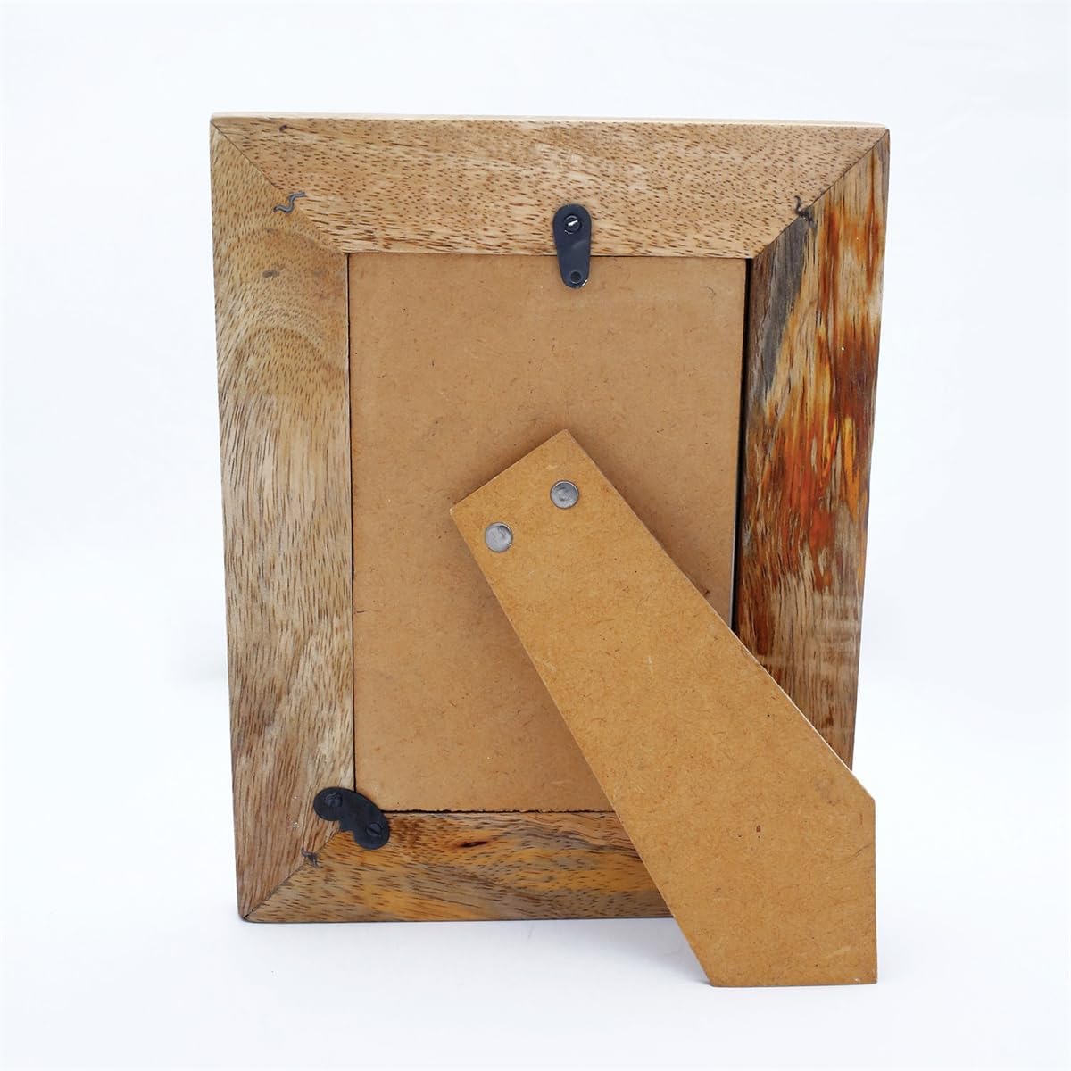 Foreside Home & Garden Natural Wood 4 x 6 inch Floral Pattern Decorative Wood Picture Frame