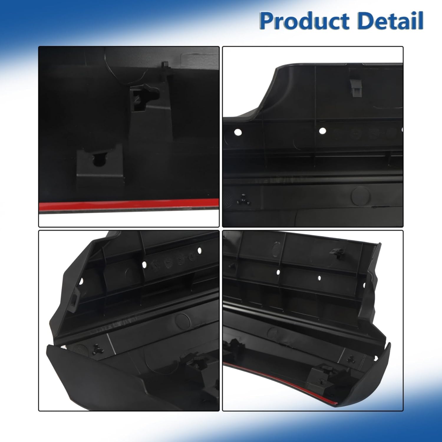 Black Front Right Passenger Side Door Lower Molding Trim Replacement for Highlander 2020-2023 75731-0E906